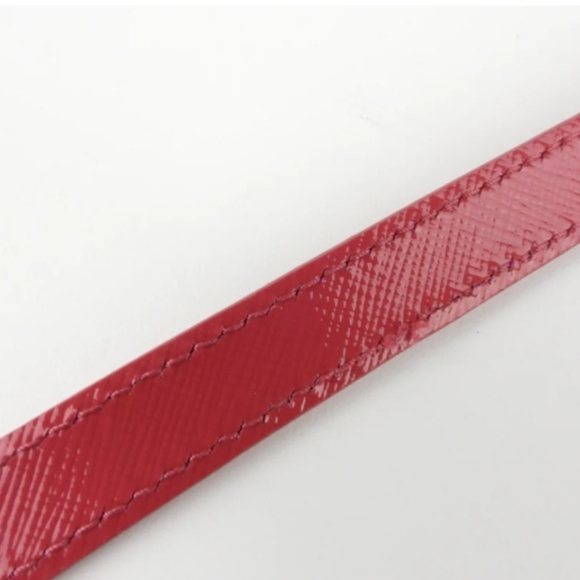 Prada Pink Glossy Electric Saffiano Leather Shoulder Strap - Picture 3 of 6